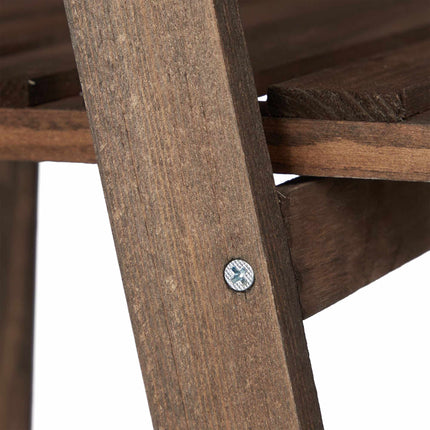 Flower Stairs Wood Dark Brown
