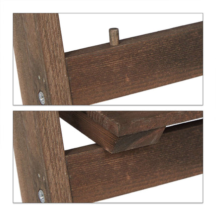 Flower Stairs Wood Dark Brown
