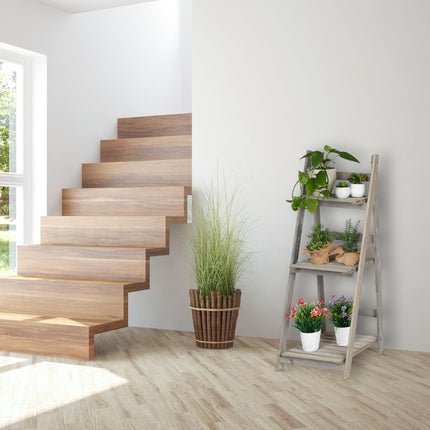 Flower Stairs Wood Grey