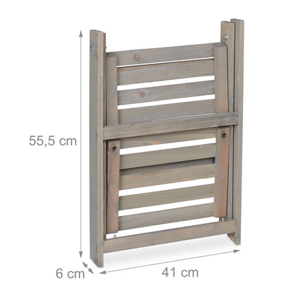 Flower Stairs Wood Grey