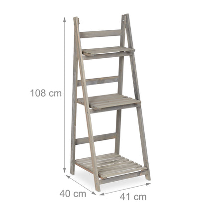 Flower Stairs Wood Grey