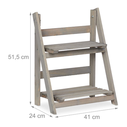 Flower Stairs Wood Grey