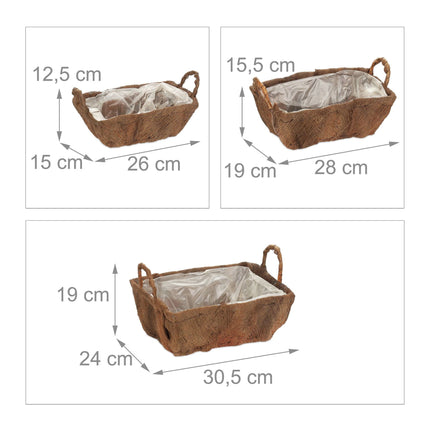 Flower box Balcony Set of 3