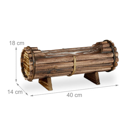 Flower box Wood Set of 2