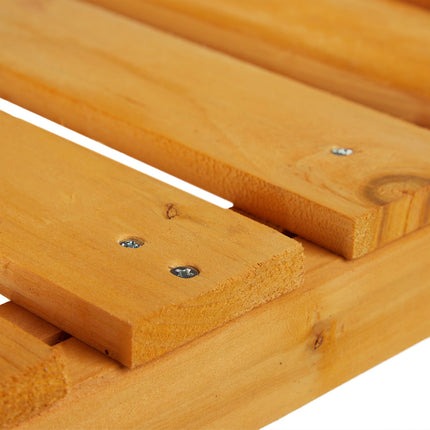 Flower box on wooden legs