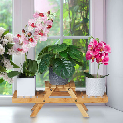 Flower pedestal bamboo
