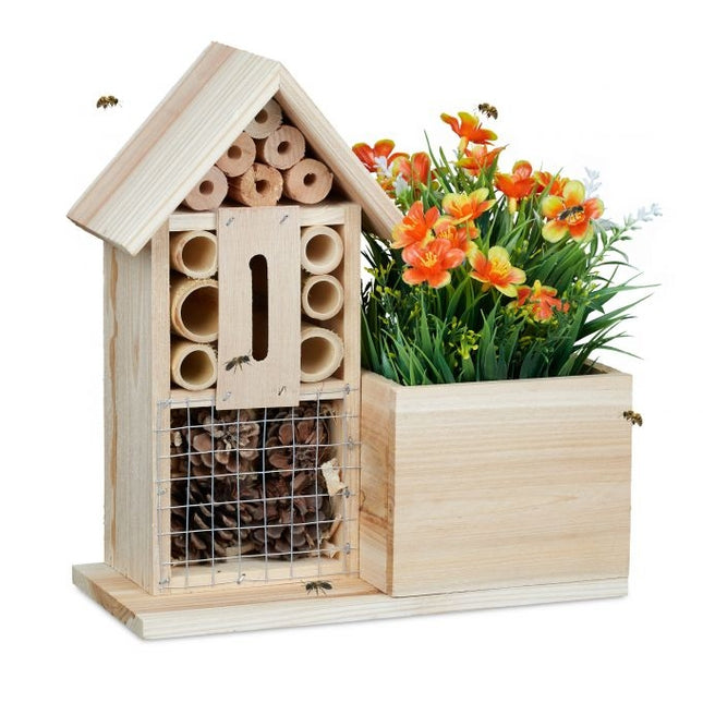 Flowerpot Bee Hotel Wood