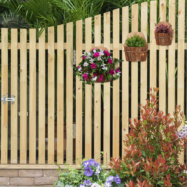 Flower pot for wall - set of 3