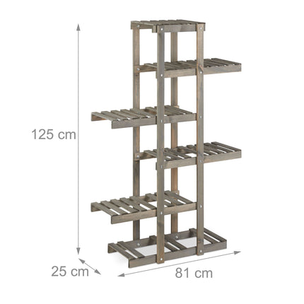 Flower shelf wood 5 levels