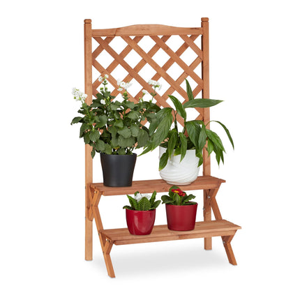 Flower staircase with trellis