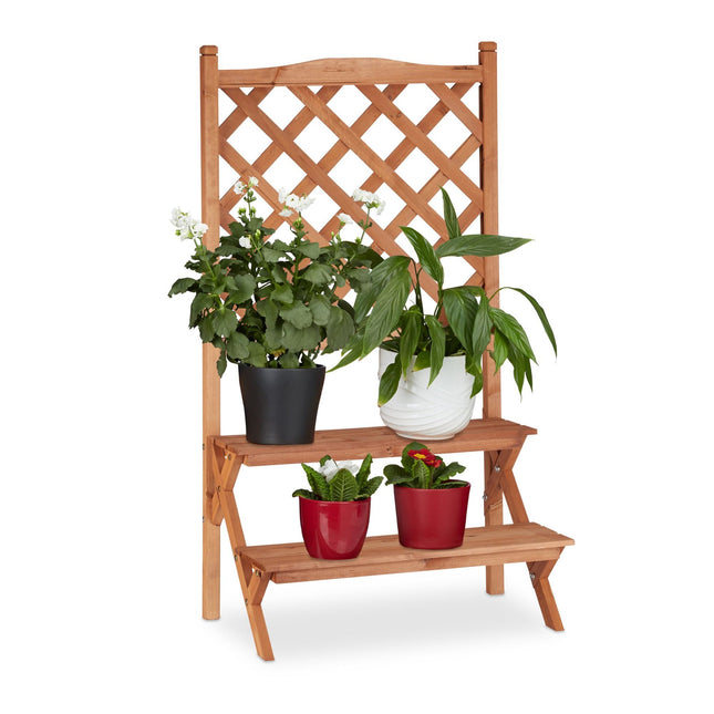 Flower staircase with trellis