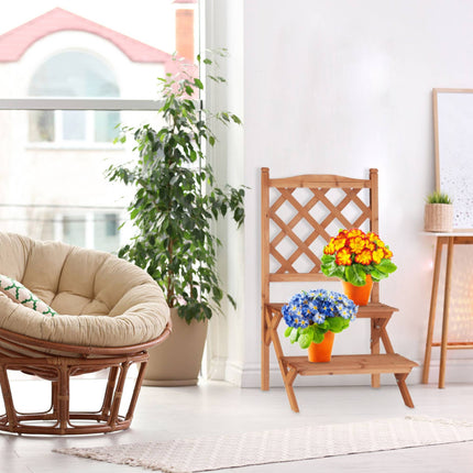 Flower staircase with trellis