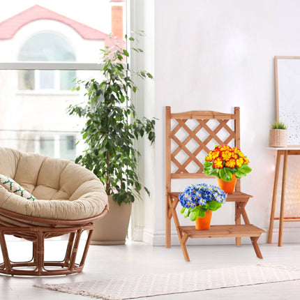 Flower staircase with trellis