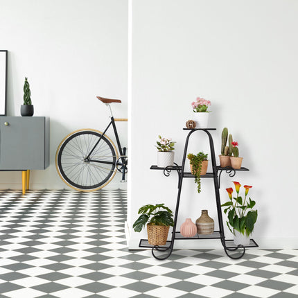 Flower stairs in metal