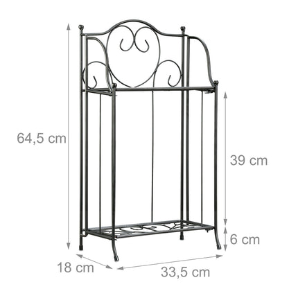 Flower stand Metal 2 Shelves