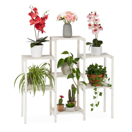 Flower stand wooden white