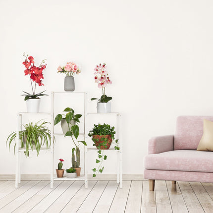 Flower stand wooden white