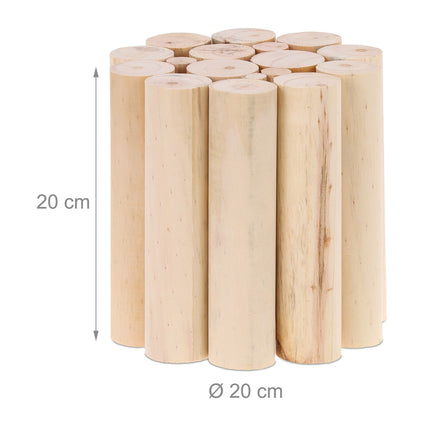 Flower stool in natural design