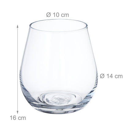 Flower vase in glass
