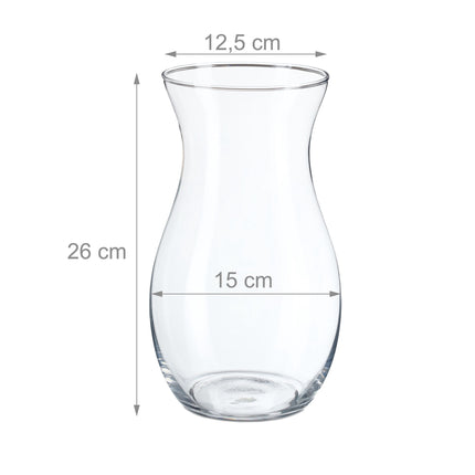 Flower vase in glass