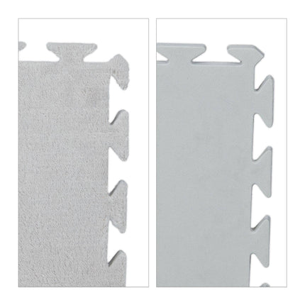 Fluffy puzzle mat in a set of 9