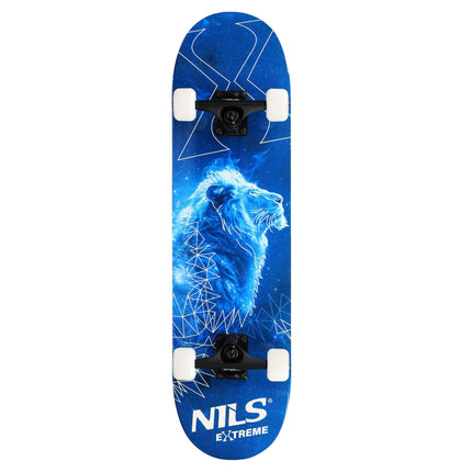 Fluorescent Skateboard with Glow Wheels, 9-Ply Deck