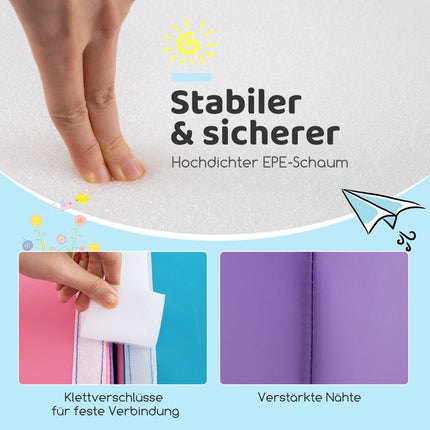 Foam Climbing Blocks Set, 6-Piece, Soft, Purple/Pink