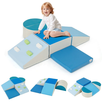 Foam Climbing Blocks Set for Toddlers, 6-Piece Indoor Play
