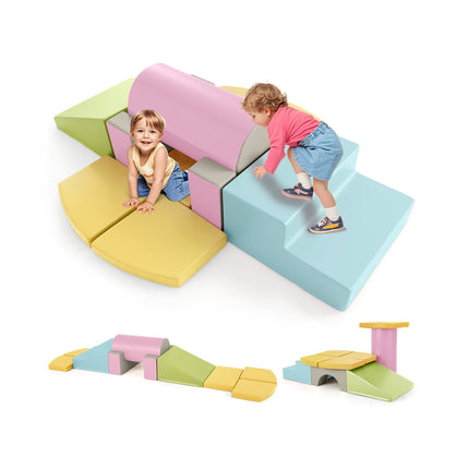 Foam Climbing Blocks for Toddlers, 10-Piece Set