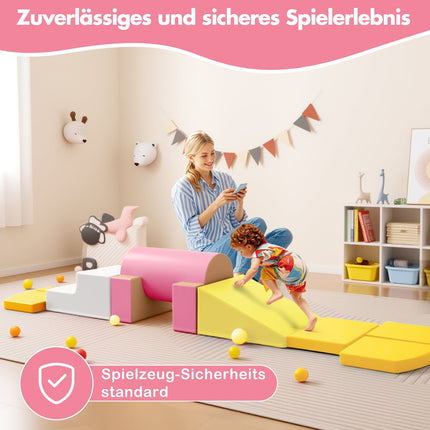 Foam Climbing Blocks for Toddlers, 10-Piece Set