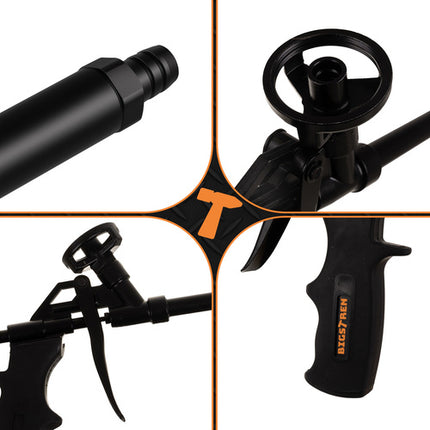 Foam Gun with Adjustable Dispenser, Metal Body, 320mm