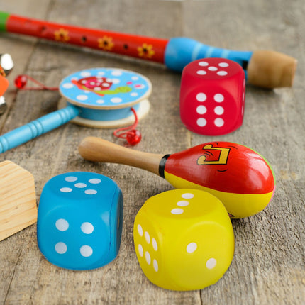 Foam Number Dice Set of 6 – Soft, Quiet, Educational