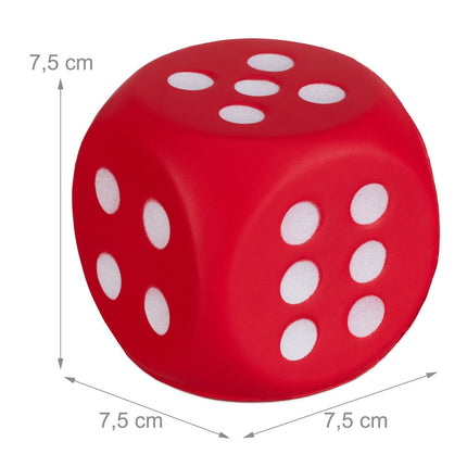 Foam Number Dice Set of 6 – Soft, Quiet, Educational