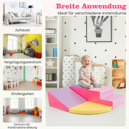 Foam Play Blocks Set – 4-Piece Climbing & Sliding