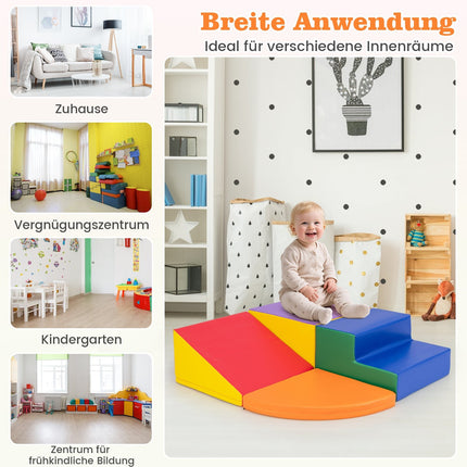 Foam Play Blocks Set – 4-Piece Climbing & Sliding