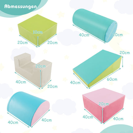 Foam Play Blocks Set – 6 Pieces, Soft & Safe for Kids