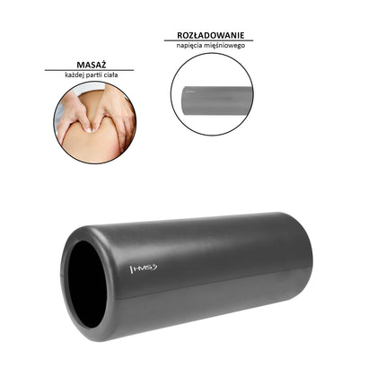 Foam Roller, Graphite, 33 cm Length