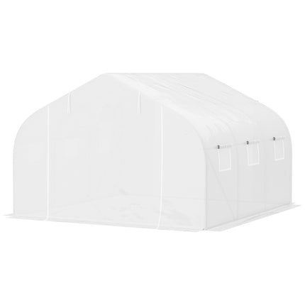 Greenhouse 3.5x3x3m UV-protected, windproof, metal frame