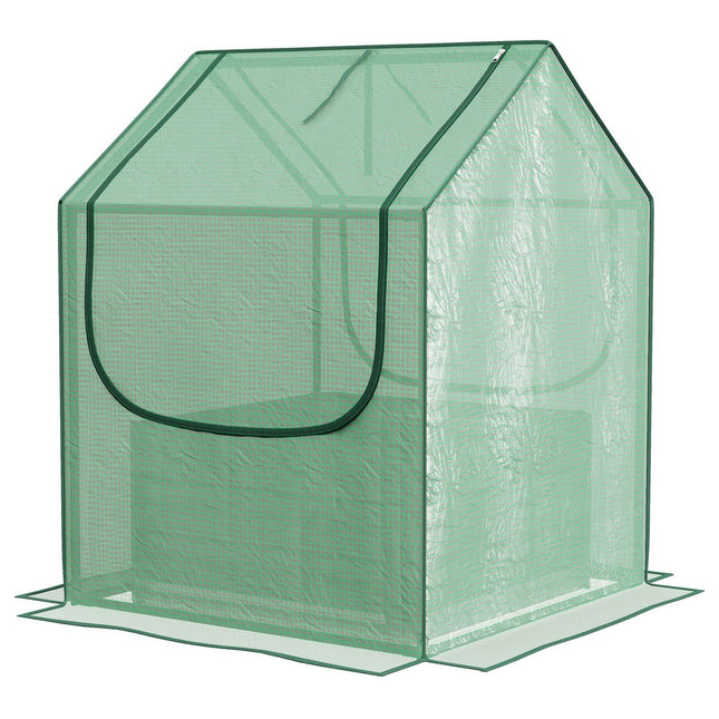 Greenhouse Cold frame with raised bed, 2 windows, 70x70x90cm