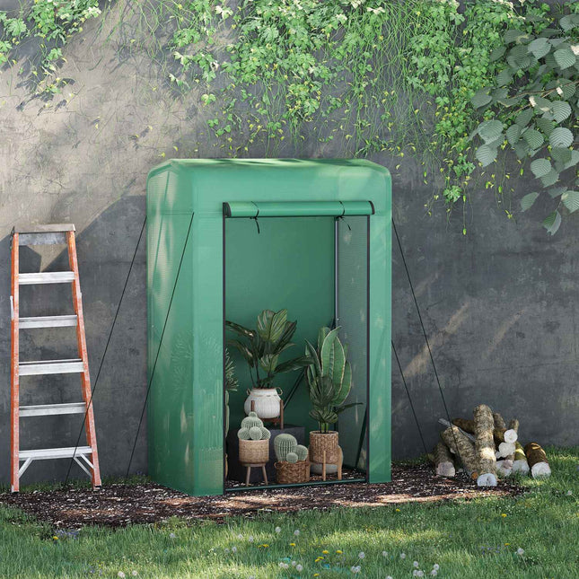 Mini greenhouse, metal frame, PE cover, 100x50x150 cm