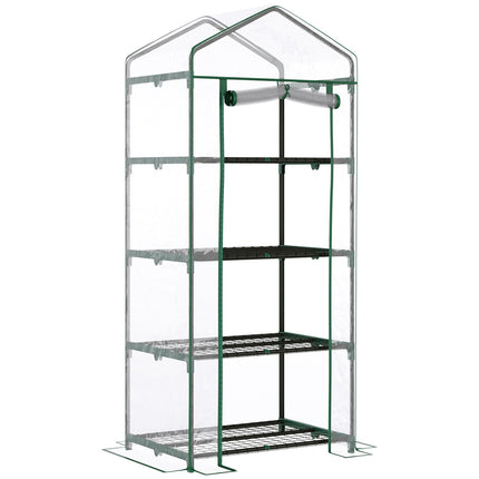 Green cold frame Greenhouse for tomatoes, 4 shelves, 70x50x160 cm