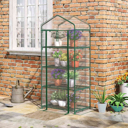 Green cold frame Greenhouse for tomatoes, 4 shelves, 70x50x160 cm