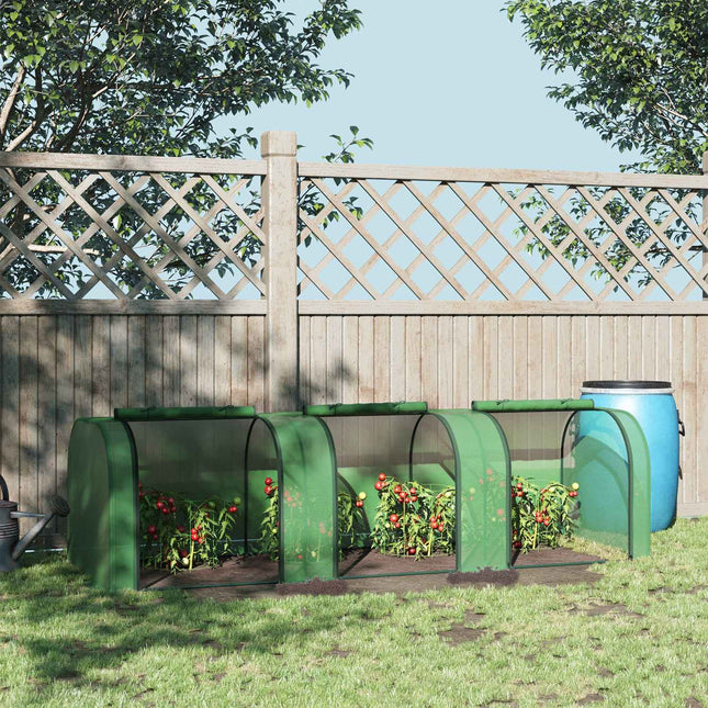 Greenhouse with door - Steel frame, 295 x 100 x 80 cm
