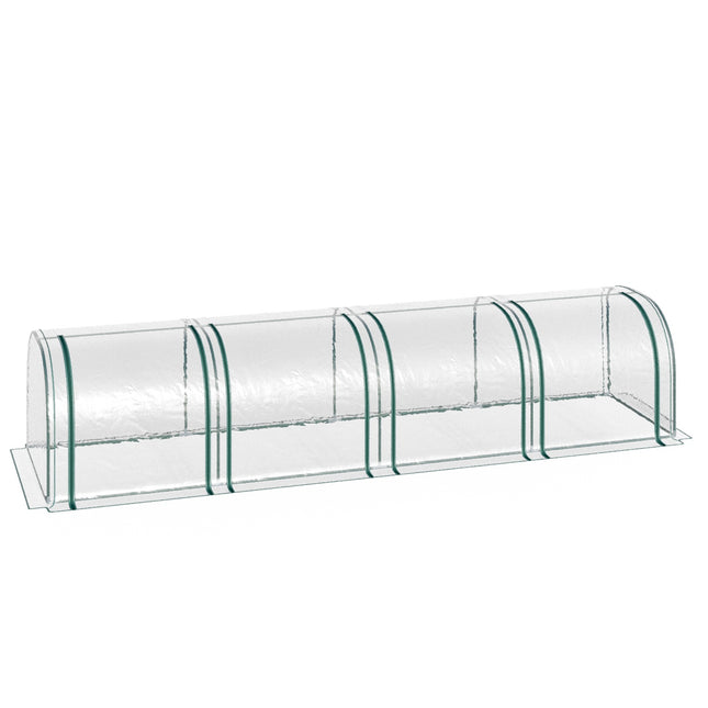 Transparent greenhouse with door - 395 x 100 x 80 cm