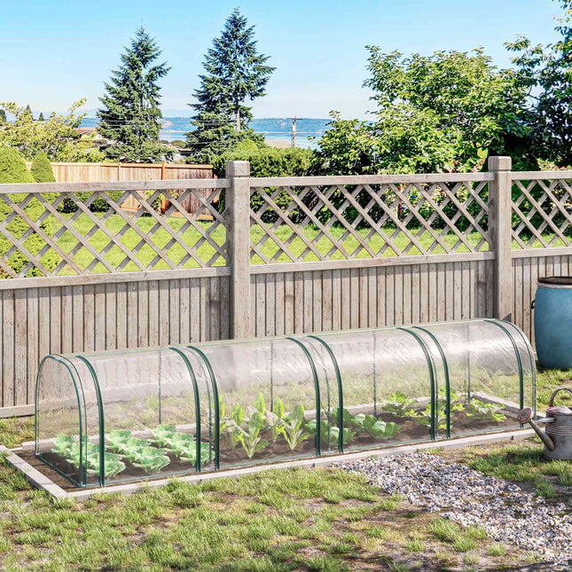 Transparent greenhouse with door - 395 x 100 x 80 cm