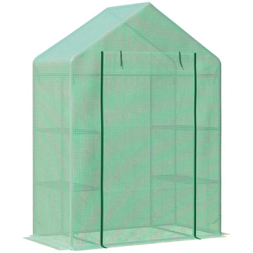 Foil Walk-In Greenhouse for plants with 6 shelves