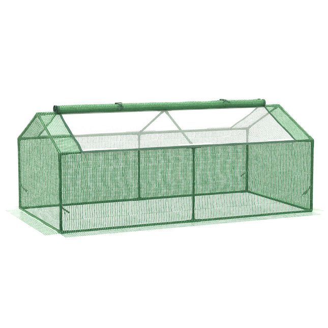 Greenhouse cold frame with window, 180 x 90 x 70 cm