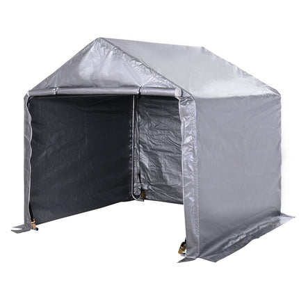 Steel garden shed, 2x2x2M Grey, UV resistant