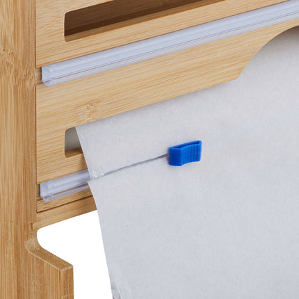 Foil dispenser with kitchen roll holder