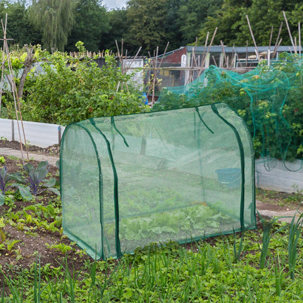 Foiled greenhouse with door